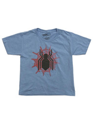 Marvel Boys Blue & Red Spider-Man Spider Web Tee Shirt T-Shirt