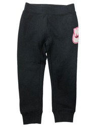 Nike Girls Black & Pink Athletic Joggers Stretch Sweat Pants