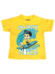 Bubble Guppies Toddler Boys Yellow Fin-Tastic Tee Shirt T-Shirt