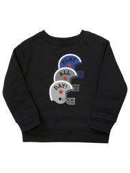 Infant Boys Black Play All Day Athletic Football Baby Sweatshirt Top Shirt
