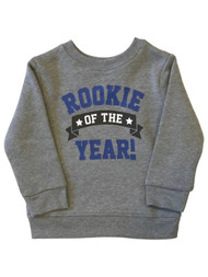 Infant Boys Gray Rookie of the Year Athletic Baby Sweatshirt Top Shirt