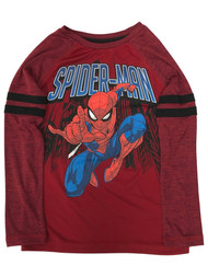 Jumping Beans Active Boys Silky Long Red Spider-Man T-Shirt Tee Shirt