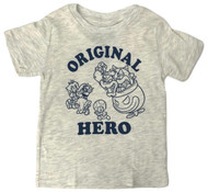 Super Mario Toddler Boys Gray Short Sleeve Original Hero T-Shirt Tee Shirt