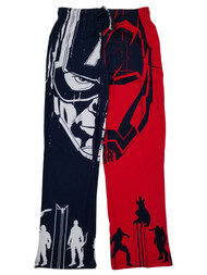 Marvel Mens Captain America Civil War Iron Man Sleep Pants Pajama Bottoms