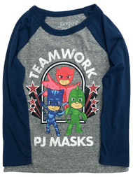 Jumping Beans Toddler Boys Long Gray PJ Masks Teamwork T-Shirt Tee Shirt