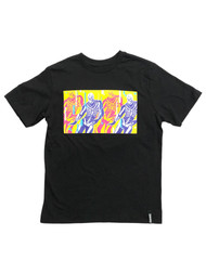 Fortnite Boys Short Sleeve Black Skull Trooper Wiggle Dance Tee Shirt