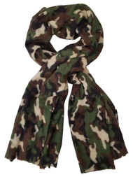 Womens Forest Green Camo Cozy Warm Big Blanket Scarf 76 by 35.5 Inches