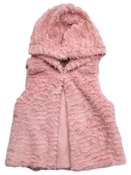 Infant & Toddler Girls Super Soft Pink Furry Faux Fur Jacket Vest