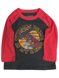 Jumping Beans Infant Boys Long Red Optimus Prime Transformers Tee Shirt