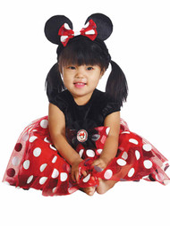 Infant & Toddler Girls Minnie Mouse Costume Red Dot Baby Dress & Headband