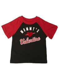 Infant & Toddler Boys Black & Red Mommys Valentine Tee Shirt T-Shirt