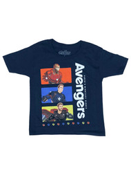Marvel Comics Boys Blue Avengers T-Shirt Earth's Mighty Heroes Tee Shirt