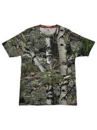 Mossy Oak Mens Mountain Country Camouflage Crew Neck T-Shirt