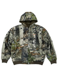 Mossy Oak Mens Mountain Country Camouflage Deer Hunting Camo Bomber Jacket