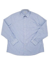 Haggar Mens Light Blue Premium Comfort Classic Fit Dress Shirt