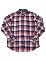 IZOD Mens Port Royale Plaid Long Sleeve Button-Down Flannel Shirt