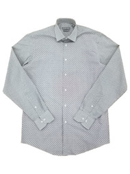 Geoffrey Beene Mens Rock Gray Regular Fit Stretch Dress Shirt
