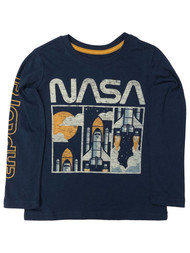 Sonoma Boys Long Sleeve Blue Nasa Astronaut T-Shirt Tee Shirt