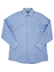 Van Heusen Mens Blue Wave Long Sleeve Dress Shirt