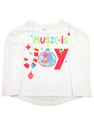 Trolls World Tour Toddler Girls Music is Joy Poppy Holiday Christmas T-Shirt