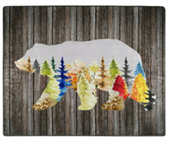 Heartland Royal Plush Life is Beautiful Bear Throw Blanket,  50" X 60"