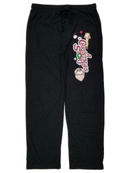 A Christmas Story Mens Black Lounge Pant Sleep Pants Pajama Bottoms Large