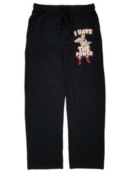 He-Man and the Masters of the Universe Mens Black Sleep Pants Pajama Bottoms