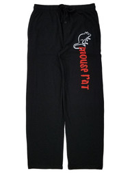 Parks and Recreation Mens Black Mouse Rat Sleep Pants Pajama Bottoms