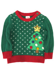 Infant & Toddler Girls & Boys Green Christmas Tree Baby Holiday Sweater