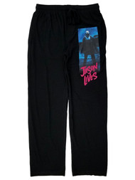 Friday The 13th Mens Black Jason Lives Lounge Pant Sleep Pants Pajama Bottoms