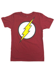 The Flash Boys Red Short Sleeve Super Hero Tee Shirt T-Shirt