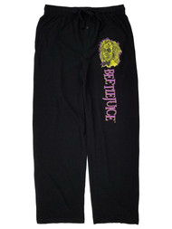 Beetlejuice Mens Black Sleep Pants Lounge Pants Pajama Bottoms