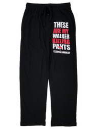 The Walking Dead Mens Black Walker Killing Pants Sleep Pants Pajama Bottoms