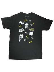 Batman Dark Knight Boys Short Sleeve Black Caped Crusader Tee Shirt