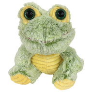 Celebrate Soft Fleece Small Fluffy Green Frog Stuffed Animal 7" Plush Pal