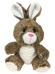 Celebrate Soft Fleece Small Fluffy Brown Bunny Rabbit Stuffed Animal 9" Plush Pal