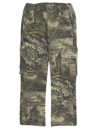 Realtree Boys & Girls Brown Camo Cargo Pants Flex Fabric Camouflage