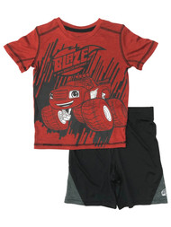 Jumping Beans Active Toddler Boys Blaze Outfit Red Shirt & Shorts Set