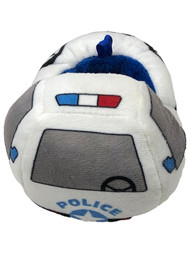 Toddler Boys Police Officer Car Slippers Slip-In House Shoes