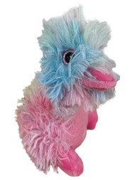 Celebrate Soft Fleece Small Fluffy Rainbow Duck Stuffed Animal 8" Plush Pal