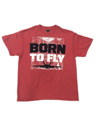 Top Gun Boys Red Short Sleeve Born to Fly Maverick Tee Shirt