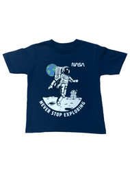 Hyper Space Toddler Boys Blue Nasa Astronaut Explore T-Shirt Tee Shirt