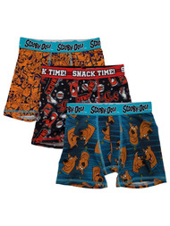 Scooby-Doo Boys 3-Pack Athletic Stretch Underwear Boxer Briefs