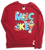 Disney Junior Womens Red Split Side Mickey Mouse Sweatshirt Sweat Shirt