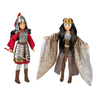Disney Mulan & Xianniang Dolls with Helmet, Armor, and Sword