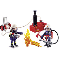 Playmobil Firefighters with Water Pump Playset, #9468 40 Pc