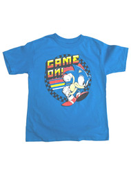 Sonic the Hedgebog Boys Blue Short Sleeve Game On Tee Shirt T-Shirt