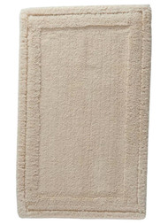 Lauren Conrad Organic Cotton Plush Ivory Linen Bath Rug 23x38