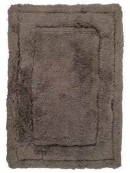 Lauren Conrad Organic Cotton Plush Shadow Gray Brown Bath Rug 20x32