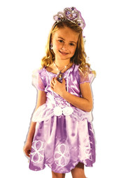 Disney Girls Purple Sofia the First Princess Costume Dress Small 4-6X